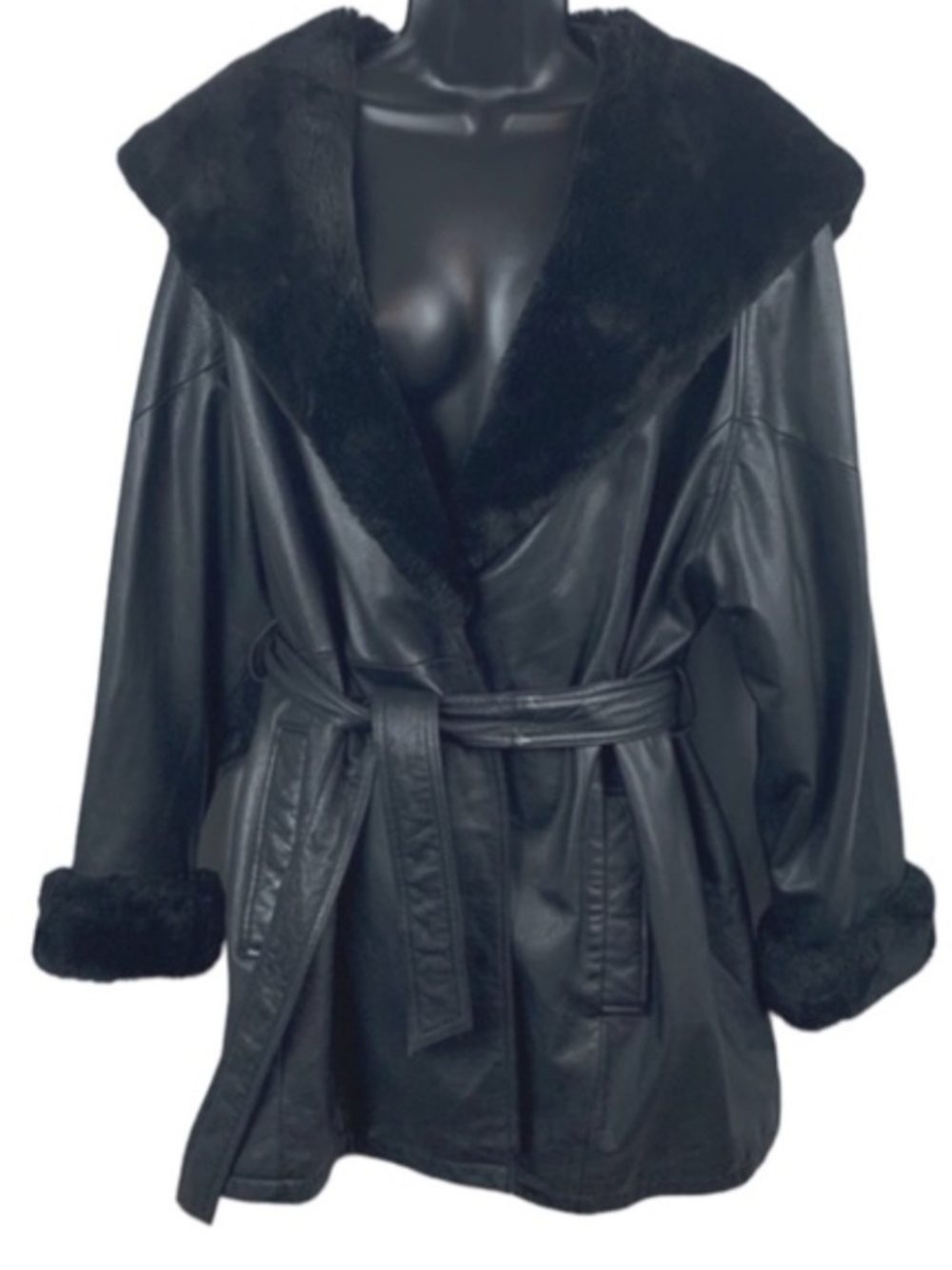 Vtg leather jacket